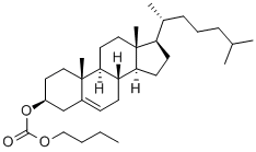 结构式 CAS# 41371-14-6, 胆固醇正丁基碳酸酯
