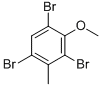 structure of CAS# 41424-36-6, 1,3,5-Tribromo-2-Methoxy-4-Methylbenzene;1,3,5-Tribromo-2-Methoxy-4-Methyl-Benzene;565555_Aldrich;Benzene, 1,3,5-Tribromo-2-Methoxy-4-Methyl-