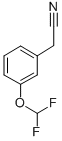 structure of CAS# 41429-18-9, 3-(Difluoromethoxy)Phenylacetonitrile;2-[3-(Difluoromethoxy)Phenyl]Ethanenitrile;(3-Difluoromethoxy-Phenyl)-Acetonitrile;Jrd-0483