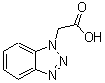 结构式 CAS# 4144-64-3, 苯并三唑-1-基-乙酸