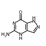 structure of CAS# 41535-76-6, 5-Amino-1,4-Dihydro-7H-Pyrazolo[4,3-d]Pyrimidin-7-One;5-Amino-1,6-dihydro-pyrazolo[4,3-d]pyrimidin-7-one;5-Amino-7-oxo-1,6-dihydro-pyrazolo[4,3-d]pyrimidine