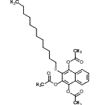 CAS#: 41565-78-0， 3-(Dodecylsulfanyl)-1,2,4-Naphthalenetriyl Triacetate