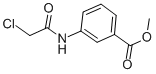 structure of CAS# 41653-05-8, Methyl 3-[(Chloroacetyl)Amino]Benzoate;3-[(2-Chloro-1-Oxoethyl)Amino]Benzoic Acid Methyl Ester;3-[(2-Chloroacetyl)Amino]Benzoic Acid Methyl Ester;Methyl 3-(2-Chloroethanoylamino)Benzoate