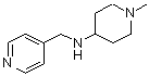 结构式 CAS# 416868-54-7, 1-甲基-N-(4-吡啶基甲基)-4-哌啶胺