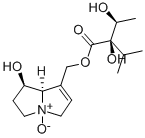 structure of CAS# 41708-76-3, Indicine-N-Oxide;(7-Hydroxy-4-Oxido-5,6,7,8-Tetrahydro-3H-Pyrrolizin-4-Ium-1-Yl)Methyl 2-Hydroxy-2-(1-Hydroxyethyl)-3-Methyl-Butanoate;2-Hydroxy-2-(1-Hydroxyethyl)-3-Methylbutanoic Acid (7-Hydroxy-4-Oxido-5,6,7,8-Tetrahydro-3H-Pyrrolizin-4-Ium-1-Yl)Methyl Ester;2-Hydroxy-2-(1-Hydroxyethyl)-3-Methyl-Butyric Acid (7-Hydroxy-4-Oxido-5,6,7,8-Tetrahydro-3H-Pyrrolizin-4-Ium-1-Yl)Methyl Ester