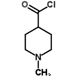 structure of CAS# 41776-24-3, 1-Methyl-4-Piperidinecarbonyl Chloride;1-methylpiperidine-4-carbonyl chloride;NSC402182