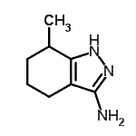 CAS#: 41832-28-4， 7-Methyl-4,5,6,7-Tetrahydro-1H-Indazol-3-Amine