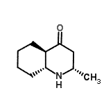structure of CAS# 41854-83-5, (2S,4aR,8aR)-2-Methyloctahydro-4(1H)-Quinolinone;MFCD10686640;rac-(2S,4aR,8aR)-2-methyloctahydro-4(1H)-quinolinone