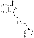 结构式 CAS# 418782-49-7, 2-(1H-吲哚-3-基)-N-(3-吡啶基甲基)乙胺