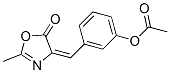 structure of CAS# 41888-66-8, Acetic Acid 3-(2-Methyl-5-Oxo-2-Oxazoline-4-Ylidenemethyl)Phenyl Ester;[3-[(Z)-(2-Methyl-5-Oxo-1,3-Oxazol-4-Ylidene)Methyl]Phenyl] Acetate;[3-[(2-Methyl-5-Oxo-Oxazol-4-Ylidene)Methyl]Phenyl] Acetate;[3-[(Z)-(2-Methyl-5-Oxo-Oxazol-4-Ylidene)Methyl]Phenyl] Acetate