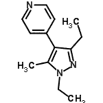 CAS 登录号：419571-61-2， 4-(1,3-二乙基-5-甲基-1H-吡唑-4-基)吡啶