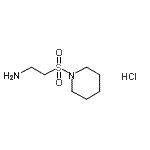结构式 CAS# 42025-52-5, 2-(1-哌啶基磺酰基)乙胺盐酸盐(1:1)