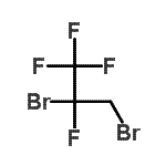 structure of CAS# 421-92-1, 2,3-Dibromo-1,1,1,2-Tetrafluoropropane;MFCD08460468