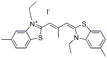 CAS#: 42165-79-7， 3-Ethyl-2-[3-(3-Ethyl-5-Methyl-3H-Benzothiazol-2-Ylidene)-2-Methylprop-1-Enyl]-5-Methylbenzothiazolium Iodide