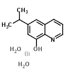 CAS#: 42208-37-7， 6-(1-Methylethyl)-8-Quinolinol Bismuth Salt Hydrate (1:1:2)