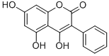 结构式 CAS# 4222-02-0, 4,5,7-三羟基-3-苯基香豆素