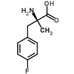 结构式 CAS# 422568-68-1, 4-氟-alpha-甲基-L-苯丙氨酸