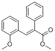 structure of CAS# 42307-45-9, Methyl 3-(2-Methoxyphenyl)-2-Phenylacrylate;Methyl (E)-3-(2-Methoxyphenyl)-2-Phenyl-Prop-2-Enoate;(E)-3-(2-Methoxyphenyl)-2-Phenylprop-2-Enoic Acid Methyl Ester;(E)-3-(2-Methoxyphenyl)-2-Phenyl-Acrylic Acid Methyl Ester