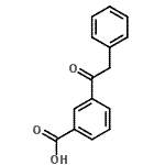 结构式 CAS# 423151-69-3, 3-(苯基乙酰基)苯甲酸
