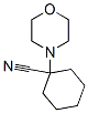 structure of CAS# 42419-59-0, 1-Morpholinocyclohexane-1-Carbonitrile;1-Morpholinocyclohexane-1-Carbonitrile;1-Morpholino-1-Cyclohexanecarbonitrile;Stock1s-60361