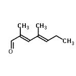CAS#: 42452-48-2， (2E,4E)-2,4-Dimethyl-2,4-Heptadienal