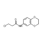 structure of CAS# 42477-08-7, 3-Chloro-N-(2,3-Dihydro-1,4-Benzodioxin-6-Yl)Propanamide;3-chloro-N-(2,3-dihydro-1,4-benzodioxin-6-yl)propanamide;3-chloro-N-2,3-dihydro-1,4-benzodioxin-6-ylpropanamide;MFCD02655040