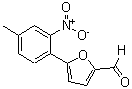 structure of CAS# 425645-31-4, 5-(4-Methyl-2-Nitrophenyl)-2-Furaldehyde;2-furancarboxaldehyde, 5-(4-methyl-2-nitrophenyl);5-(4-Mentyl-2-nitro-phenyl)-furan-2-carbaldehyde;5-(4-methyl-2-nitrophenyl)furan-2-carbaldehyde