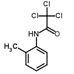 结构式 CAS# 4257-87-8, 2,2,2-三氯-N-(2-甲基苯基)乙酰胺