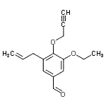 CAS#: 426221-47-8， 3-Allyl-5-Ethoxy-4-(2-Propyn-1-Yloxy)Benzaldehyde