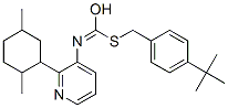 CAS 登录号：42754-19-8， S-[4-(2-甲基-2-丙基)苄基][2-(2,5-二甲基环己基)-3-吡啶基]硫代氨基甲酸酯