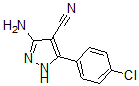 结构式 CAS# 42754-62-1, 3-氨基-5-(4-氯苯基)-1H-吡唑-4-甲腈