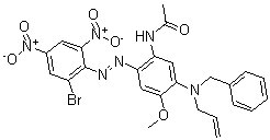 CAS#: 42852-92-6， N-[2-[(2-Bromo-4,6-Dinitrophenyl)Azo]-4-Methoxy-5-[Benzyl-2-Allylamino]Phenyl]-Acetamide