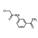 结构式 CAS# 42865-69-0, N-(3-乙酰基苯基)-2-氯乙酰胺