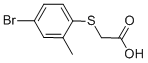 CAS#: 42943-68-0， (4-Bromo-2-Methyl-Phenylsulfanyl)-Acetic Acid