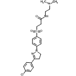 CAS#: 42952-21-6， 3-({4-[3-(4-Chlorophenyl)-4,5-Dihydro-1H-Pyrazol-1-Yl]Phenyl}Sulfonyl)-N-[2-(Dimethylamino)Ethyl]Propanamide