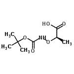CAS#: 42989-96-8， (2R)-2-[({[(2-Methyl-2-Propanyl)Oxy]Carbonyl}Amino)Oxy]Propanoic Acid