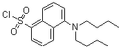 structure of CAS# 43040-76-2, 5-(Dibutylamino)-1-Naphthalenesulfonylchloride;5-(Dibutylamino)-1-Naphthalenesulfonyl Chloride;5-Di-N-Butylaminonaphthalene-1-Sulfonyl Chloride;Bans
