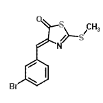 CAS#: 430458-93-8， (4Z)-4-(3-Bromobenzylidene)-2-(Methylsulfanyl)-1,3-Thiazol-5(4H)-One