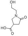 结构式 CAS# 43094-95-7, 1-(2-羟基乙基)-5-氧代吡咯烷-3-羧酸