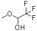 structure of CAS# 431-46-9, Trifluoroacetaldehyde Methyl Hemiacetal;2,2,2-Trifluoro-1-Methoxy-Ethanol;1-Methoxy-2,2,2-Trifluoroethanol;4-01-00-03133 (Beilstein Handbook Reference)