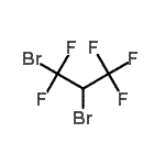 structure of CAS# 431-78-7, 1,2-Dibromo-1,1,3,3,3-Pentafluoropropane;2,3-Dibromo-1,1,1,3,3-pentafluoropropane;MFCD08460467