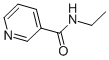 structure of CAS# 4314-66-3, N-Ethylnicotinamide;N-Ethyl-3-Pyridinecarboxamide;N-Ethylnicotinamide;3-Pyridinecarboxamide, N-Ethyl-