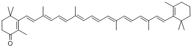 structure of CAS# 432-68-8, Echinenone;2,4,4-Trimethyl-3-[3,7,12,16-Tetramethyl-18-(2,6,6-Trimethyl-1-Cyclohexenyl)Octadeca-1,3,5,7,9,11,13,15,17-Nonaenyl]Cyclohex-2-En-1-One;2,4,4-Trimethyl-3-[(1E,3E,5E,7E,9E,11E,13E,15E,17E)-3,7,12,16-Tetramethyl-18-(2,6,6-Trimethyl-1-Cyclohexenyl)Octadeca-1,3,5,7,9,11,13,15,17-Nonaenyl]-1-Cyclohex-2-Enone;2,4,4-Trimethyl-3-[3,7,12,16-Tetramethyl-18-(2,6,6-Trimethyl-1-Cyclohexenyl)Octadeca-1,3,5,7,9,11,13,15,17-Nonaenyl]-1-Cyclohex-2-Enone