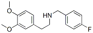 structure of CAS# 435341-91-6, [2-(3,4-Dimethoxy-Phenyl)-Ethyl]-(4-Fluoro-Benzyl)-Amine