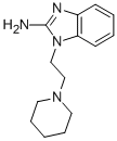 结构式 CAS# 435342-20-4, 1-(2-哌啶-1-基-乙基)-1H-苯并咪唑-2-胺