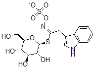 结构式 CAS# 4356-52-9, 芸苔葡糖硫苷
