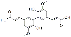 CAS#: 436-96-4， 3-[3-[5-(2-Carboxyethenyl)-2-Hydroxy-3-Methoxy-Phenyl]-4-Hydroxy-5-Methoxy-Phenyl]Prop-2-Enoic Acid