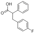 结构式 CAS# 436086-86-1, 3-(4-氟-苯基)-2-苯基-丙酸