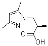 结构式 CAS# 436086-92-9, alpha,3,5-三甲基-1H-吡唑-1-丙酸