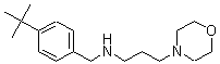 结构式 CAS# 436087-00-2, N-[[4-叔丁基苯基]甲基]-4-吗啉丙胺